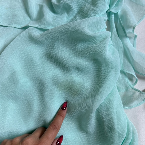 PANN Blue Ruffle Mini Dress - Picture 9 of 9